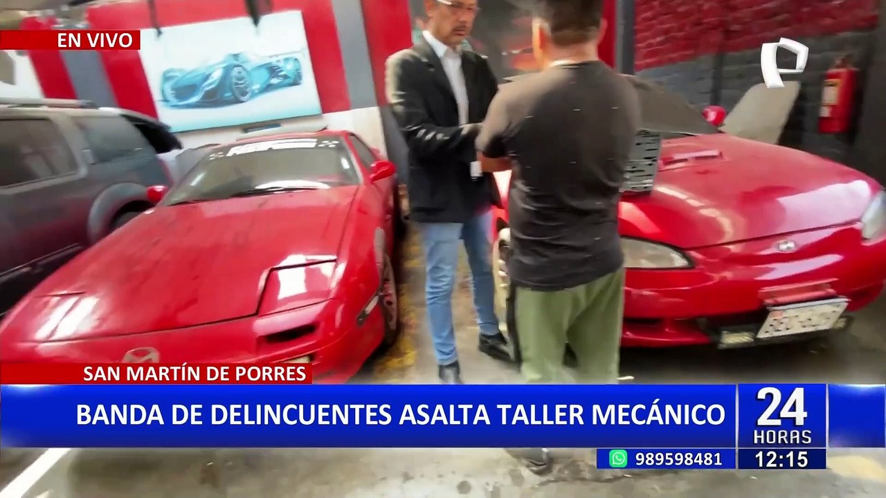 Banda de delincuentes asalta taller mecánico en San Martín de Porres