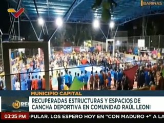 Barinas | Autoridades regionales reinauguran cancha deportiva en el municipio Capital