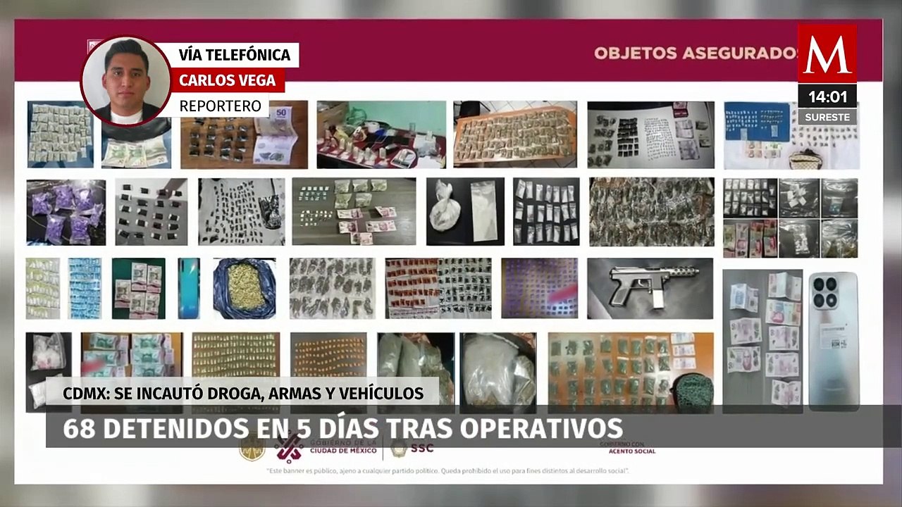 Detienen 68 personas tras operativos realizados en Iztapalapa, CdMx