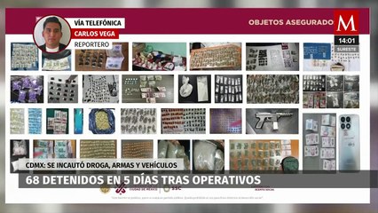 Detienen 68 personas tras operativos realizados en Iztapalapa, CdMx