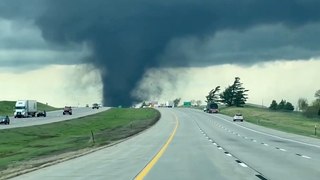 Massive Tornado Swirls Near Lincoln, Nebraska