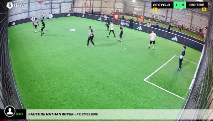 Faute de Nathan BOYER - FC Cyclone