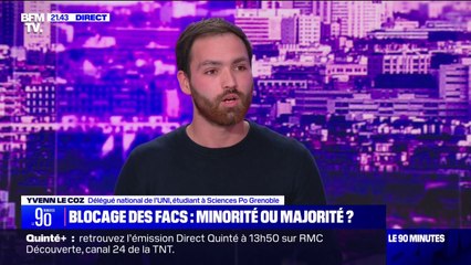 Manifestation propalestinienne à la Sorbonne: Yvenn Le Coz (délégué national du syndicat étudiant UNI) dénonce des "slogans antisémites et pro-Hamas"