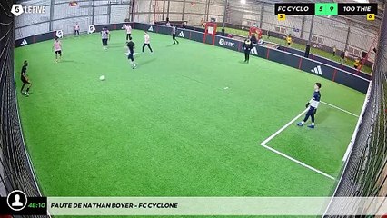 Faute de Nathan BOYER - FC Cyclone