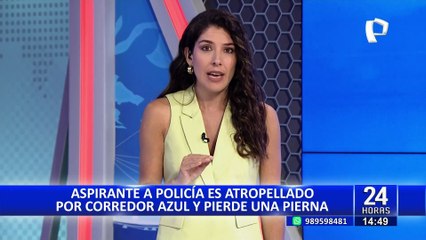 Aspirante a la Policía Nacional sufre grave accidente que le impide cumplir sus sueños