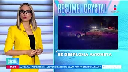 Se desploma avioneta turística en el Estado de México