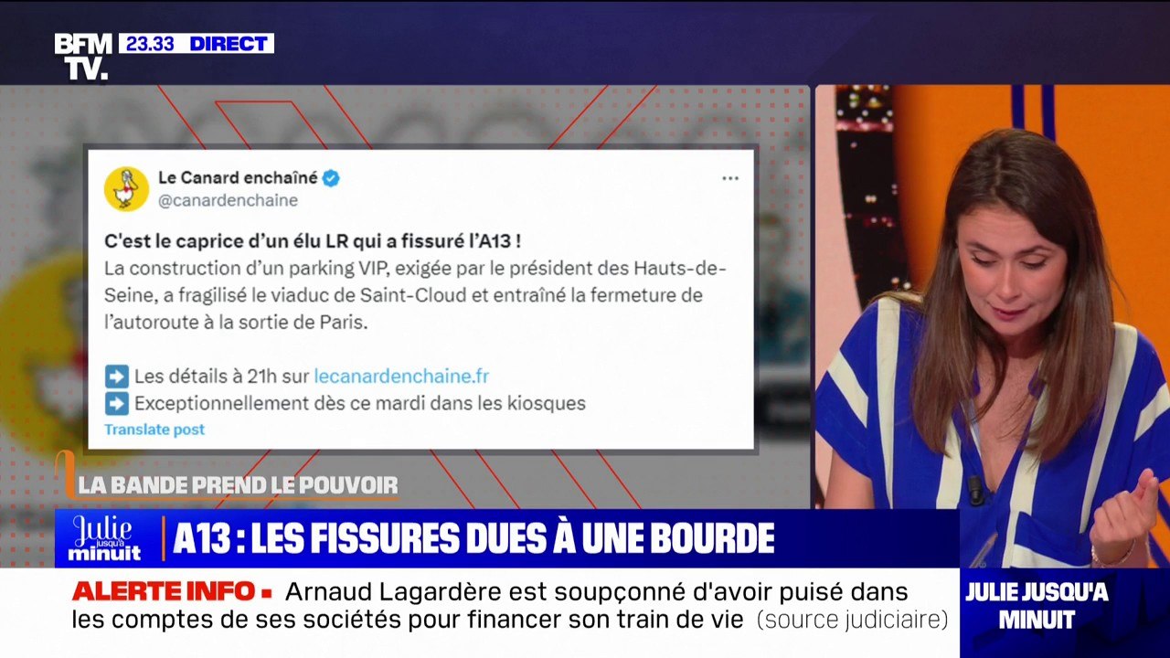 LA BANDE PREND LE POUVOIR - A13: les fissures dues à une bourde