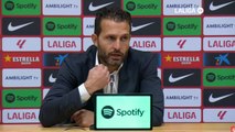 Rueda de prensa de Baraja tras el Barcelona - Valencia