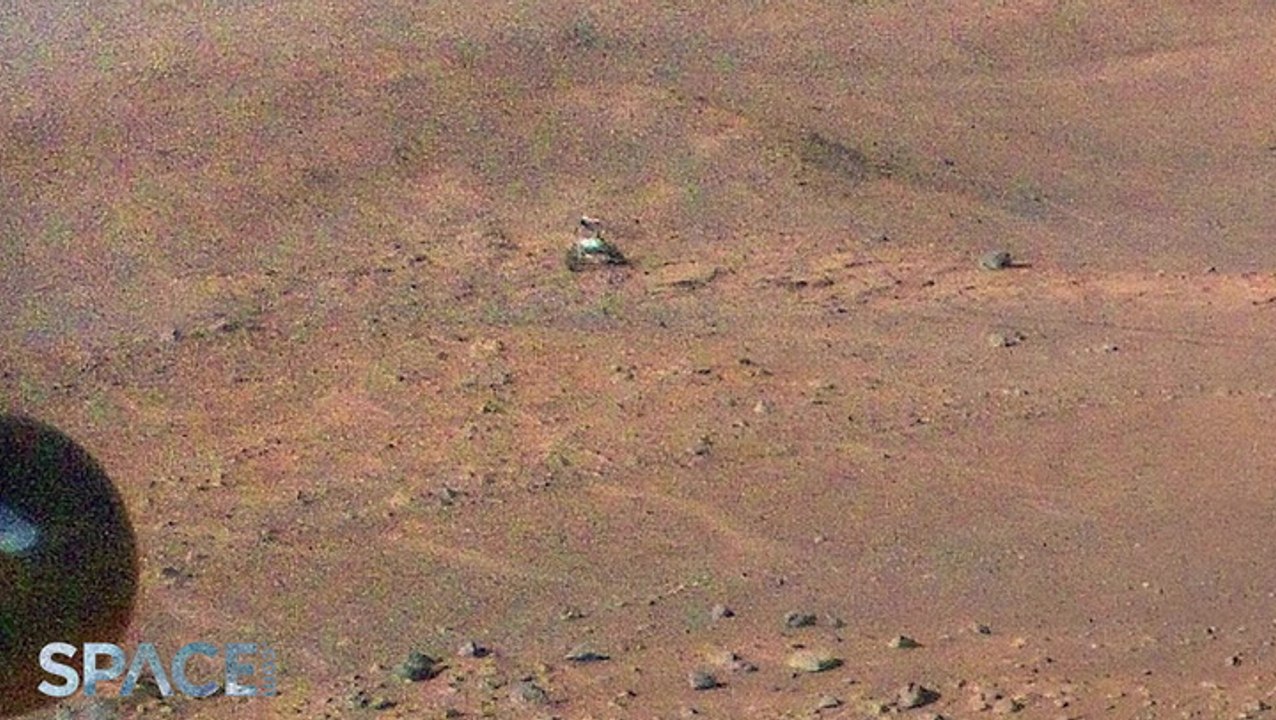 Mars Helicopter Ingenuity Spots Perseverance Ro...