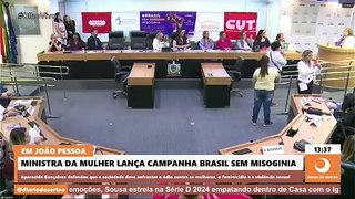 “Precisamos que a sociedade mude”, diz ministra da Mulher no lançamento do ‘Brasil sem misogenia’