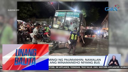 Bus, UV express, taxi, at limang motorsiklo, nagkarambola sa Fairview | UB