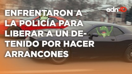 Rápidos y Babosos realizan arrancones en un estacionamiento de un centro comercial