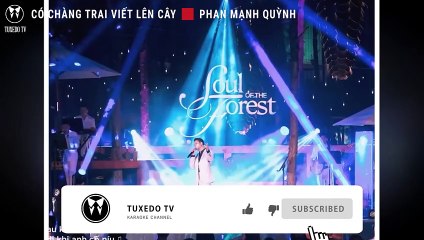 CÓ CHÀNG TRAI VIẾT LÊN CÂY - PHAN MẠNH QUỲNH | KARAOKE NHẠC TRẺ | BEAT TONE NAM COVER