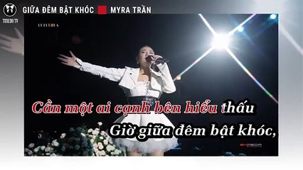 GIỮA ĐÊM BẬT KHÓC - MYRA TRẦN | KARAOKE NHẠC TRẺ | BEAT TONE NỮ COVER