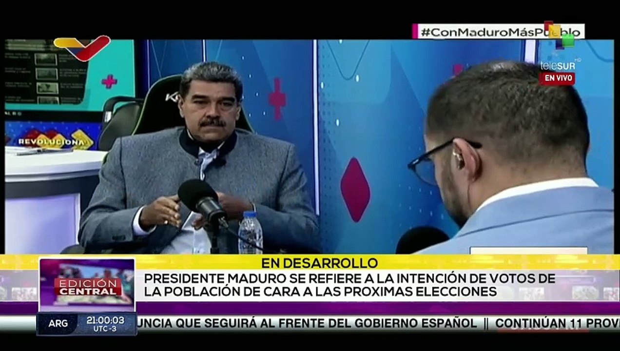 Pdte. Maduro agradece intención de voto de los venezolanos para elecciones presidenciales