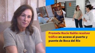 Promete Rocío Nahle resolver tráfico en acceso al puerto y puente de Boca del Río