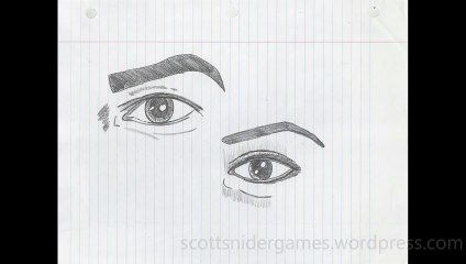 Human Eye Pencil Sketches Video #8 (04-29-2024)