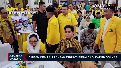 Gibran Kembali Bantah Dirinya Resmi Jadi Kader Golkar