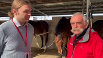 Horse racing: Matt Hughes and Tim Auld with Stern Idol before the Brierly Steeplechase