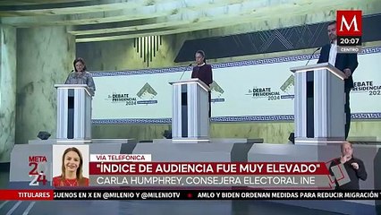 "En el tercer debate habrá un cara a cara entre los candidatos presidenciales": Carla Humphrey