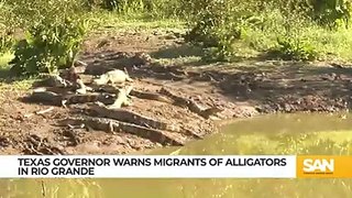 Texas Gov. Abbott warns migrants of alligators in Rio Grande_Low