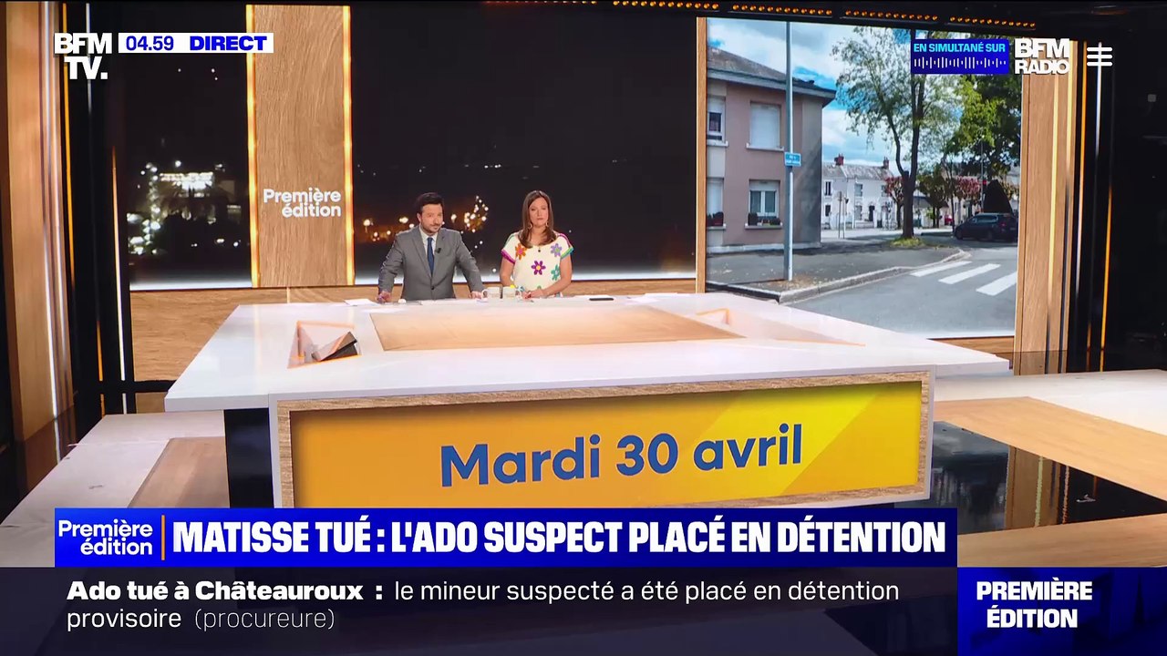 Meurtre de Matisse à Châteauroux : Le jeune Afghan placé en détention provisoire cette nuit alors que sa mère est mise en examen pour avoir "asséné des gifles à la victime" alors qu'il demandait de l'aide