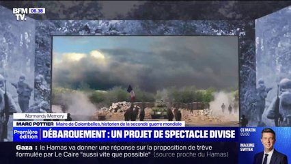 Скачать видео: Débarquement: un projet de spectacle immersif révolte les descendants des soldats qui dénoncent un business mémoriel