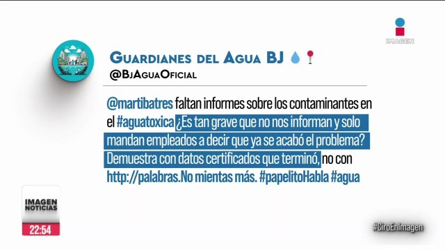 Vecinos de la BJ señalan que Martí Batres miente al asegurar que el agua ya no está contaminada