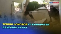 Curah Hujan Tinggi, Tebing 20 Meter Longsor Rusak Rumah Warga di Bandung Barat