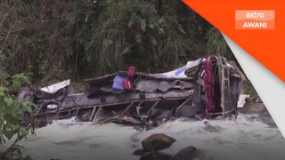 25 maut, 13 cedera bas terjunam dalam sungai Peru