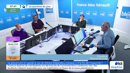 Carolina, militante féministe, sur le futur procès de Gérard Depardieu