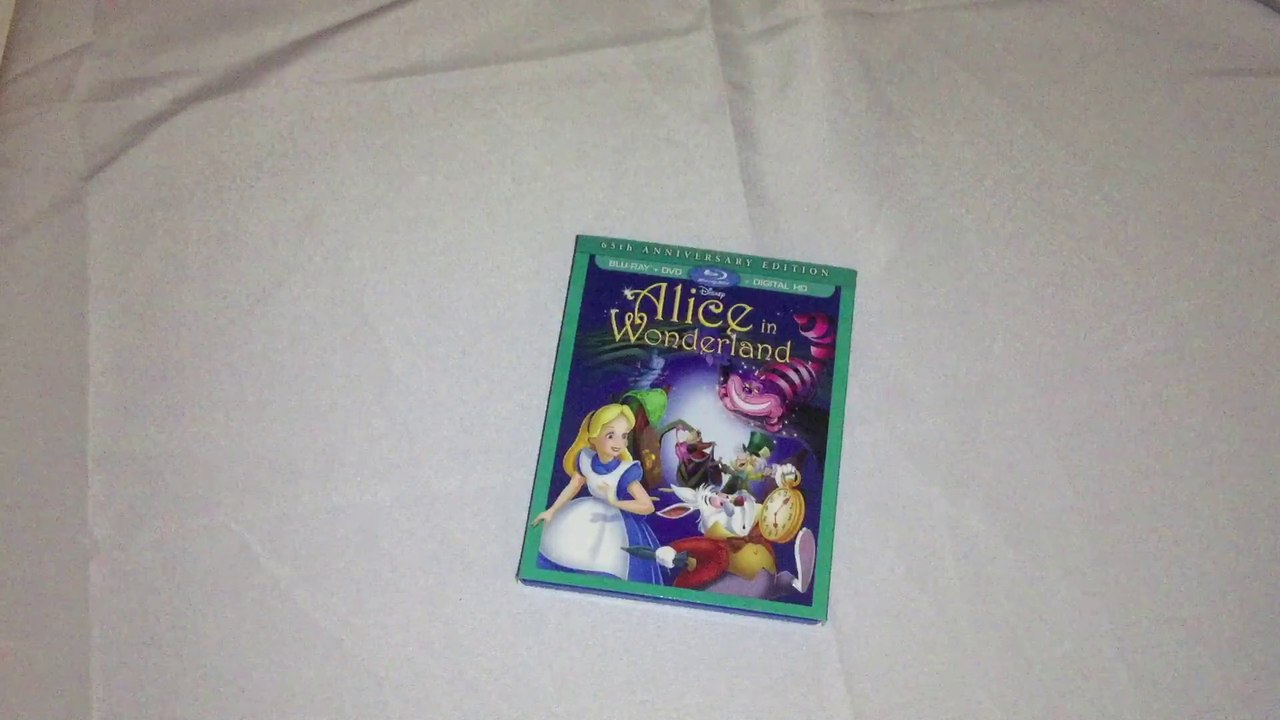 Alice in Wonderland DVD/Blu-Ray/Digital HD Unboxing