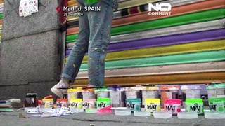 فنانو الشارع يُحوِّلون العاصمة الإسبانية مدريد إلى رواق للفنون في الهواء الطلق