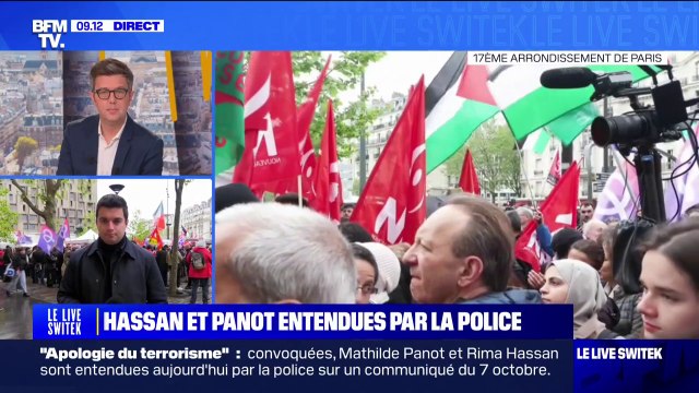 Paris: un rassemblement de soutien à Rima Hassan et Mathilde Panot, entendues par la police pour apologie du terrorisme