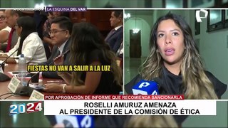 Rosselli Amuruz sobre reacción en Comisión de Ética: “Fue porque estaba en desacuerdo con la decisión”