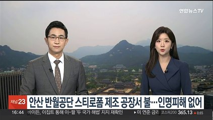 안산 반월공단 스티로폼 제조 공장서 불…인명피해 없어