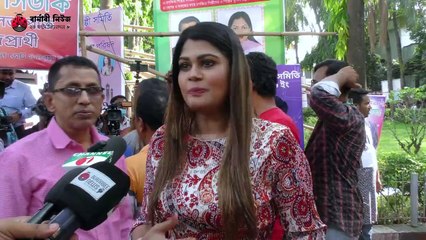 শিল্পী সমিতি নির্বাচনে ভোট দিতে এসে ভোট নিয়ে যা বললেন নায়িকা ভাবনা