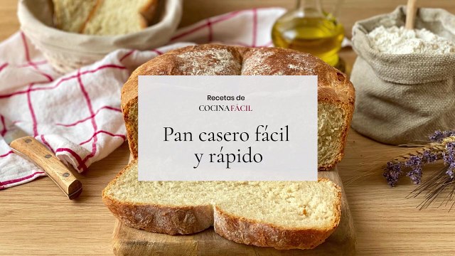 Cómo hacer pan casero rápido y fácil