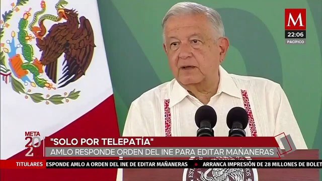 AMLO deberá editar contenido de conferencias por orden del INE