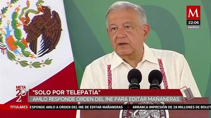 AMLO deberá editar contenido de conferencias por orden del INE