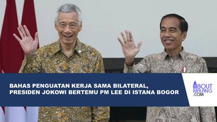 PRESIDEN JOKOWI MENYAMBUT KEDATANGAN PM LEE HSIEN LOONG DI ISTANA BOGOR
