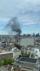 Bruxelles : un incendie se déclare dans une tour en rénovation du centre-ville