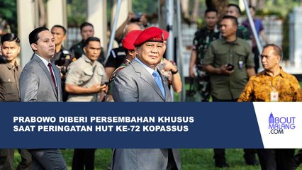 KOPASSUS PERSEMBAHKAN LAGU KSATRIA KUSUMA BANGSA UNTUK PRABOWO SUBIANTO