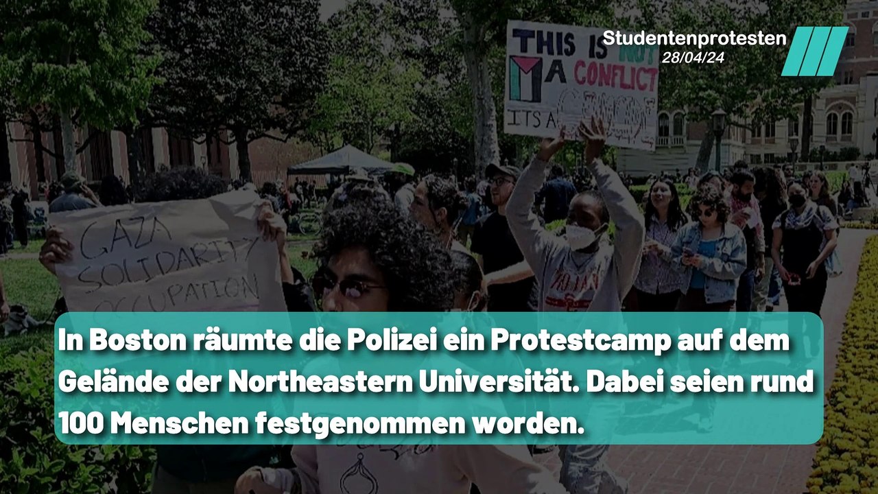 Antisemitische Äußerungen führen zur Räumung: Studentenproteste eskalieren