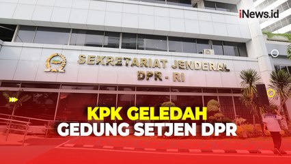 Suasana Gedung Sekretariat Jenderal DPR setelah Digeledah KPK
