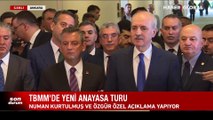 Numan Kurtulmuş 'yeni anayasa' turuna başladı... Özgür Özel'le bir araya geldi