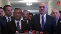Yeni Anayasa maratonu başladı: Meclis Başkanı Numan Kurtulmuş yeni Anayasa için ilk ziyareti CHP lideri Özgür Özel'e yaptı