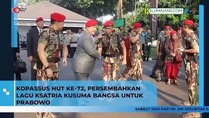 Menhan Prabowo Subianto Hadiri Upacara HUT Kopasus ke 72 tahun