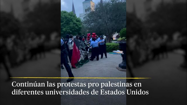 Continúan las protestas pro palestinas en las universidades de EE UU