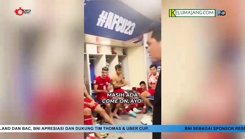 Erick Thohir KeTum PSSI Datangi Ruang Ganti Timnas U-23 usai Dikalahkan Uzbekistan Berikan Motivasi